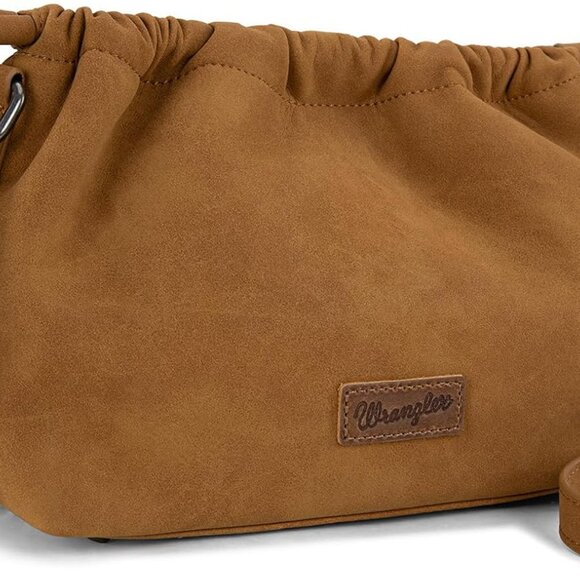 Chic Yellow Drawstring Crossbody Bag by Wrangler - Perfect Everyday Purse - Picture 1 of 6